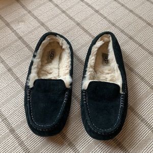 UGG Ansley Slippers Black Suede